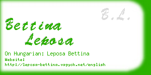 bettina leposa business card